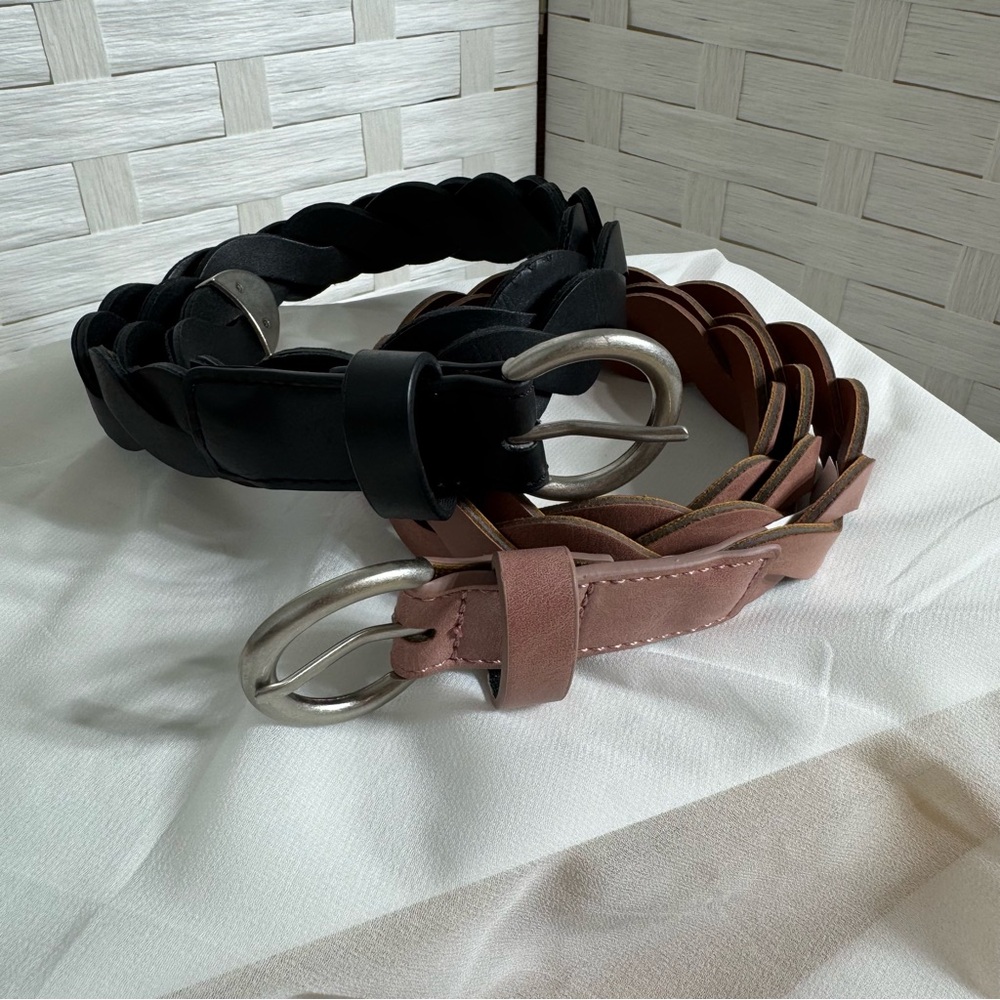 Target‎ Belt Bundle - (2) Braided Pattern with SilverTone Hardware Size Medium